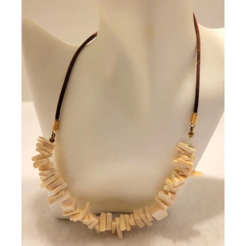 Necklace Handmade Bone Tribal‎ Statement Art Deco Designer Fashion Jewelry